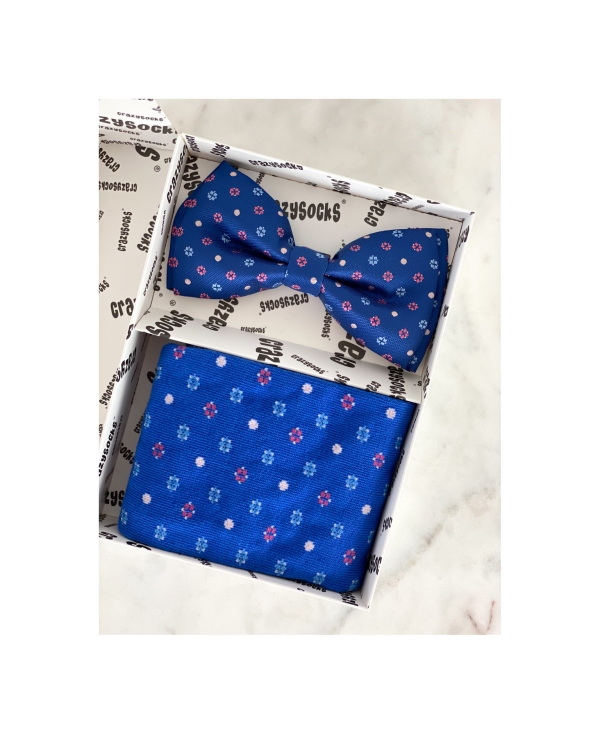 Комплект папийонка и чорапи/ синьо