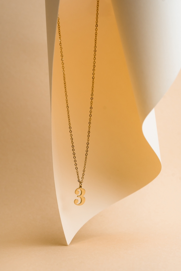 Колие с цифра/ 1-9